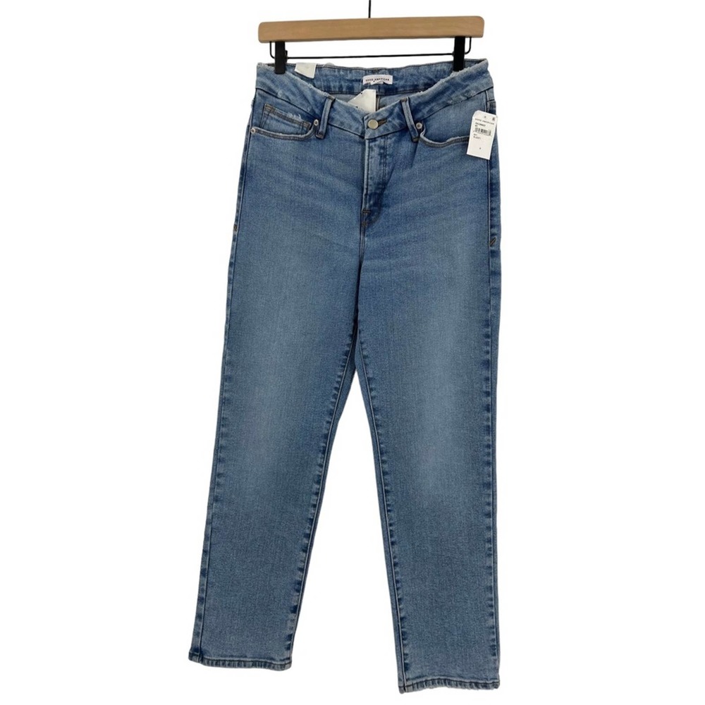 Good American Good Vintage Low Natural Fray Sz 6 - Picture 2 of 9
